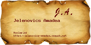 Jelenovics Amadea névjegykártya